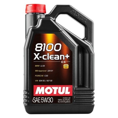 Motul Motoröl 5W30 8100 X-clean+ SAE Motorenöl 5W-30 Öl 5Liter Benzin Diesel