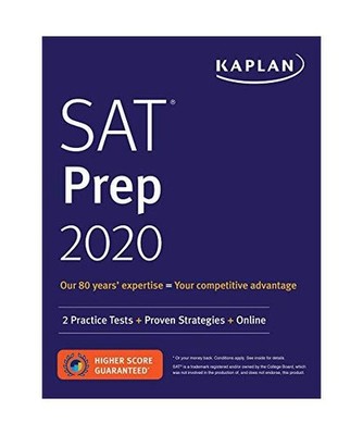 SAT Prep 2020: 2 Practice Tests + Proven Strategies + Online, Kaplan Test Prep