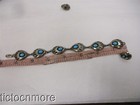 VINTAGE SIGNED SS NAVAJO INDIAN GREAT BEAR PAW SHADOWBOX BRACELET EARRING STERL — photo 9