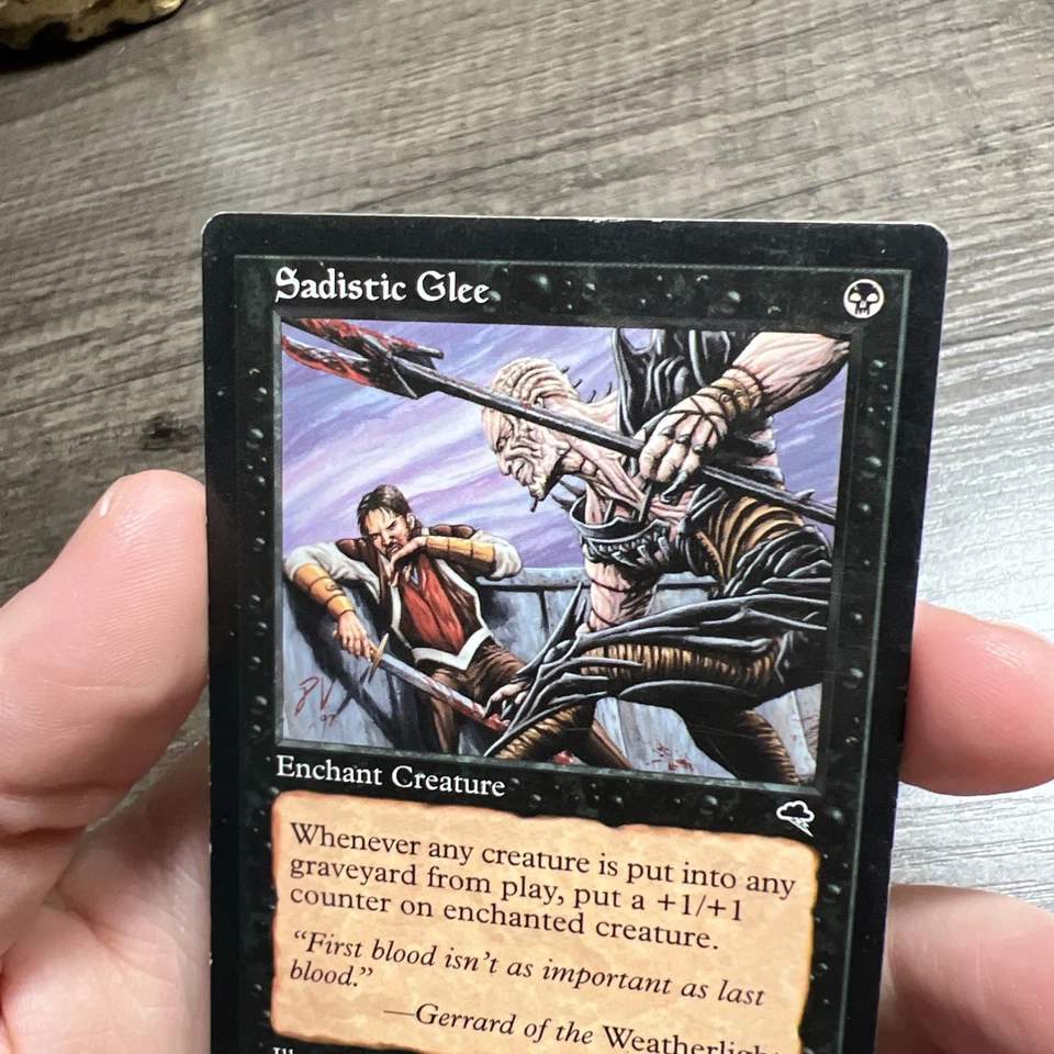 Sadistic Glee Tempest Magic The Gathering MTG Card Black - Image 2 of 4