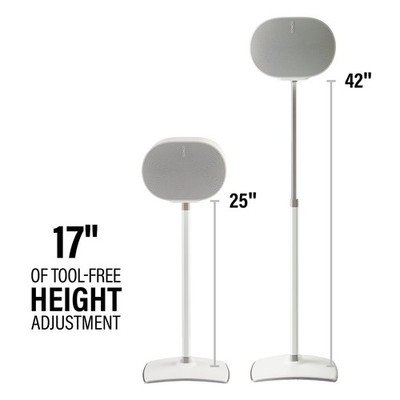 Sanus Verstellbare Lautsprecherständer WSSE3A2-W2 für Sonos Era 300   2er-Set  