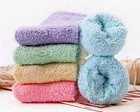 5 Pairs Women Soft Fluffy Cosy Bed Socks Warm Lounge Slipper Fleece Sock Winter