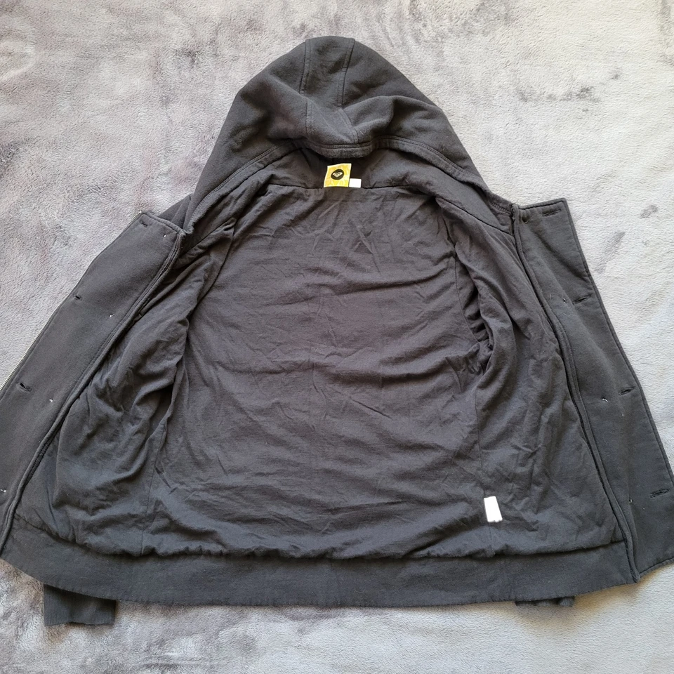 Roxy Sudadera con Capucha Negra Estilo Punk o Moto Doble Pecho Cremallera Sudadera Y2k Gótico Foto 3 de 4