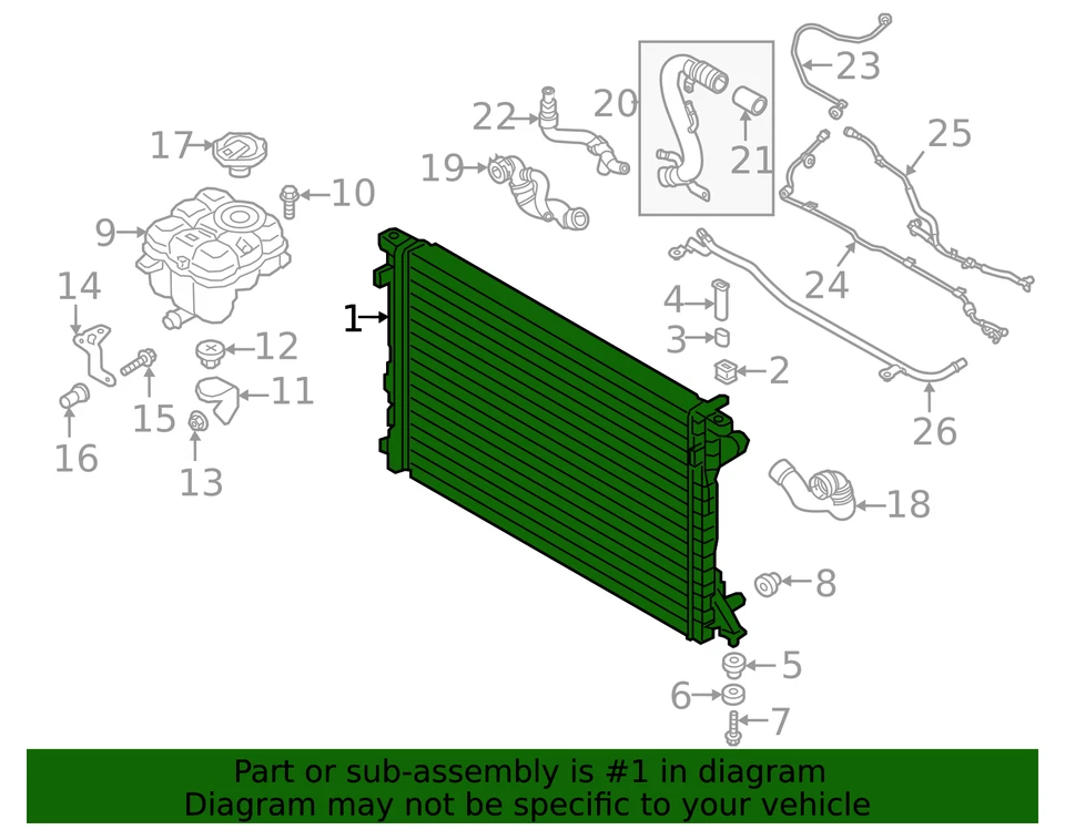 Genuine Radiator 4M0-121-251-M - Image 3 of 3