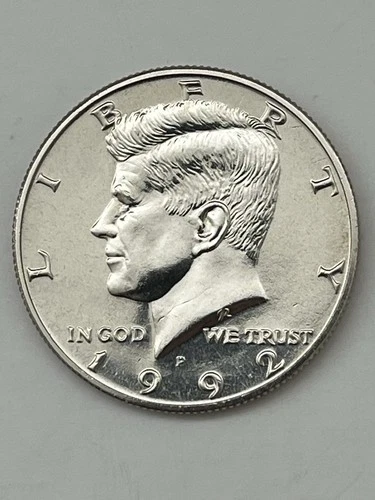 1992-P Clad Kennedy Uncirculated Half Dollar Taken from a United States Mint Set