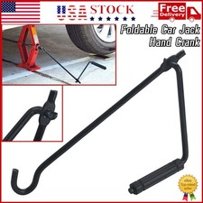 Car Folding Scissor Jack Crank Lever Handle Lift Rod Tire Wheel Lug Wrench Tool