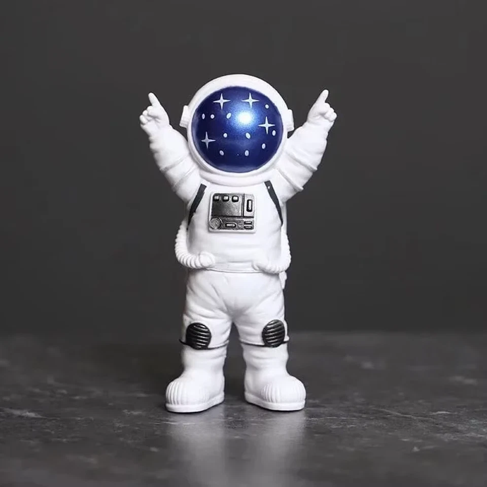 4 Pcs Astronaut Figure Statue Figurine Spaceman Sculpture Educational Toy - image 4 of 4