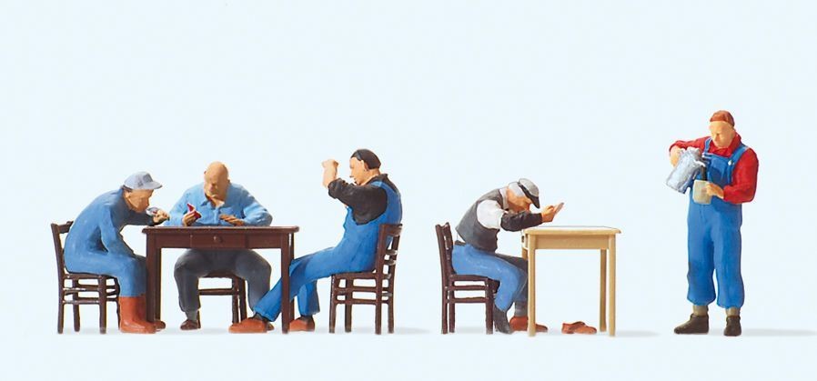 American Railway personnel (5) exclusive set OO/HO gauge Preiser 10601