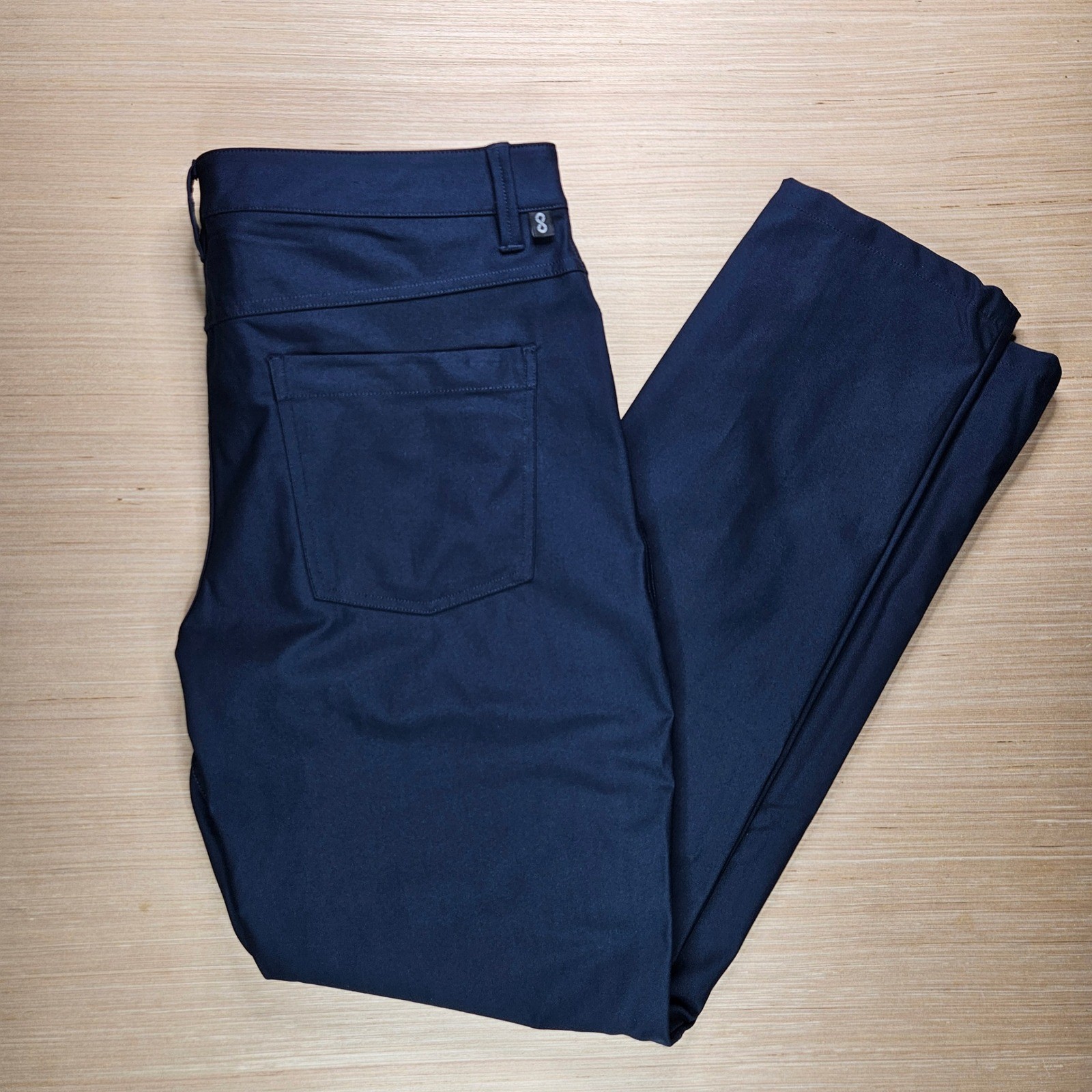LINEARFLEX Men Navy Blue Performance Stretch Pant… - image 1