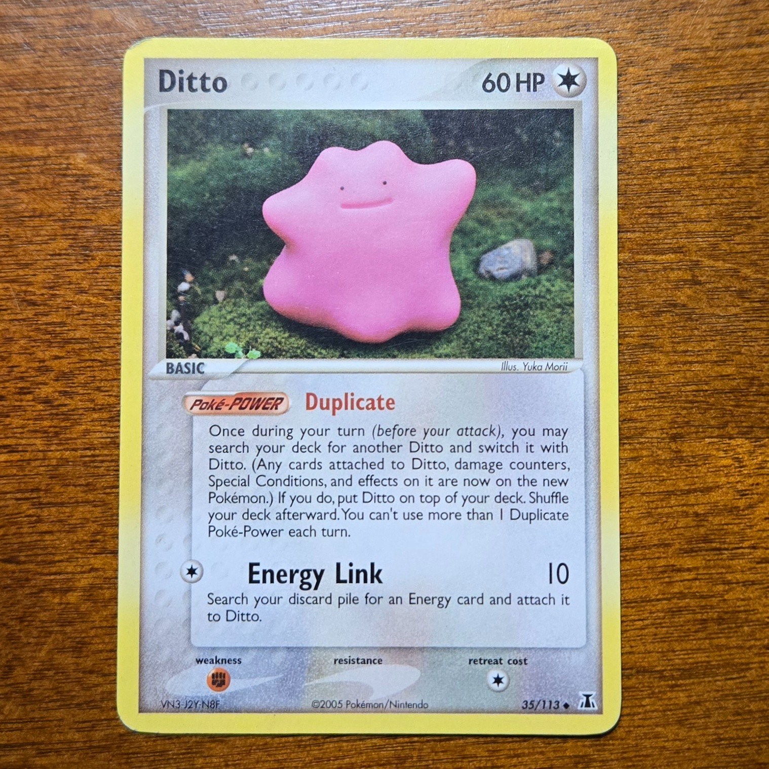 Ditto 35/113 - Delta Species Non-Holo 2005 Yuka Morii - Pokémon TCG Card LP