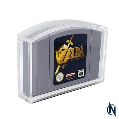 CARDNAX Acryl Case für Nintendo 64 Spiele Modul ☆ UV-Schutz ☆N64☆ mit Schiebeverschluss
