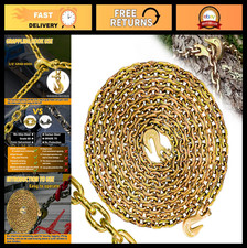 Heavy Duty 25ft Tow Chain G80 Log Chain With G70 Clevis Hooks 3300 Lbs Wll T