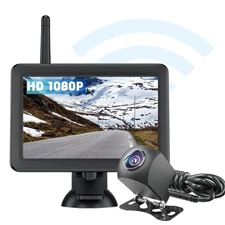 Wireless Backup Camera HD 1080P 5" Monitor Kit, Stable Digital Signal for Tru...