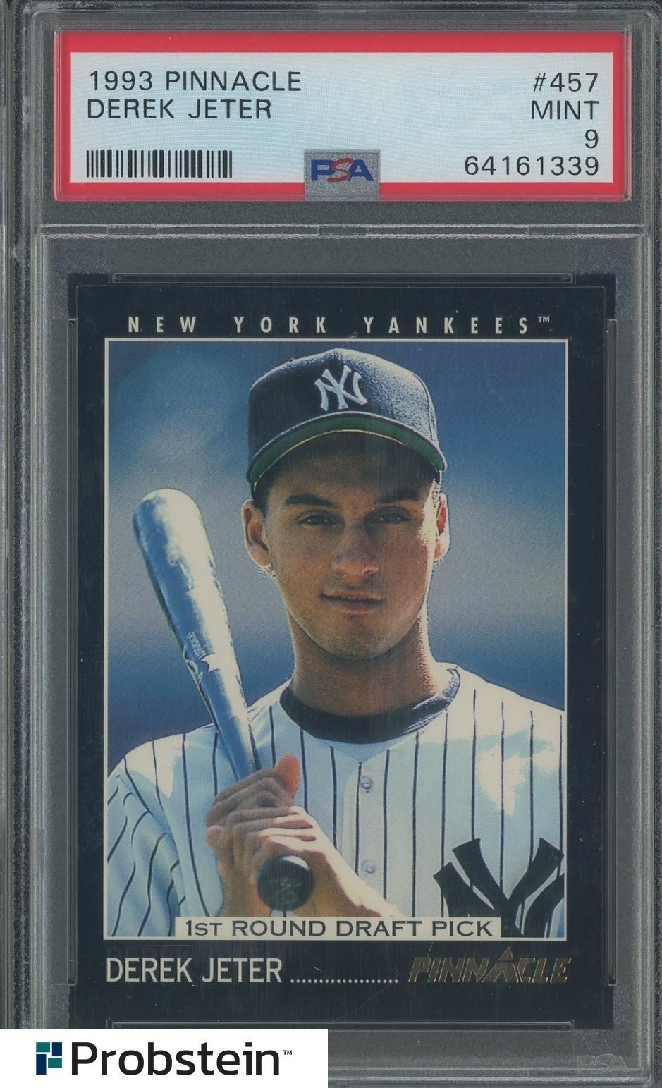 1993 Pinnacle #457 Derek Jeter New York Yankees RC Rookie HOF PSA 9 MINT