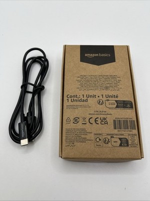 Amazon Basics USB Type-C to Micro-B 3.1 Gen2 Charger Cable - 3 Feet (0.9 Meters)