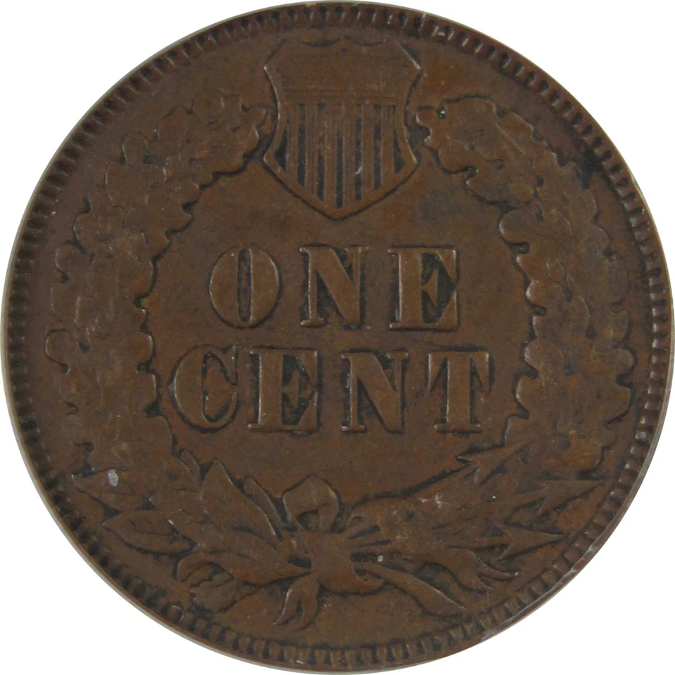 1872 Indian Head Cent VF 30 Details ANACS Penny 1c Coin SKU:CPC1186 - Image 4 of 4