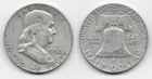 1958 D Franklin half dollar 50 cents 50c very fine VF Denver