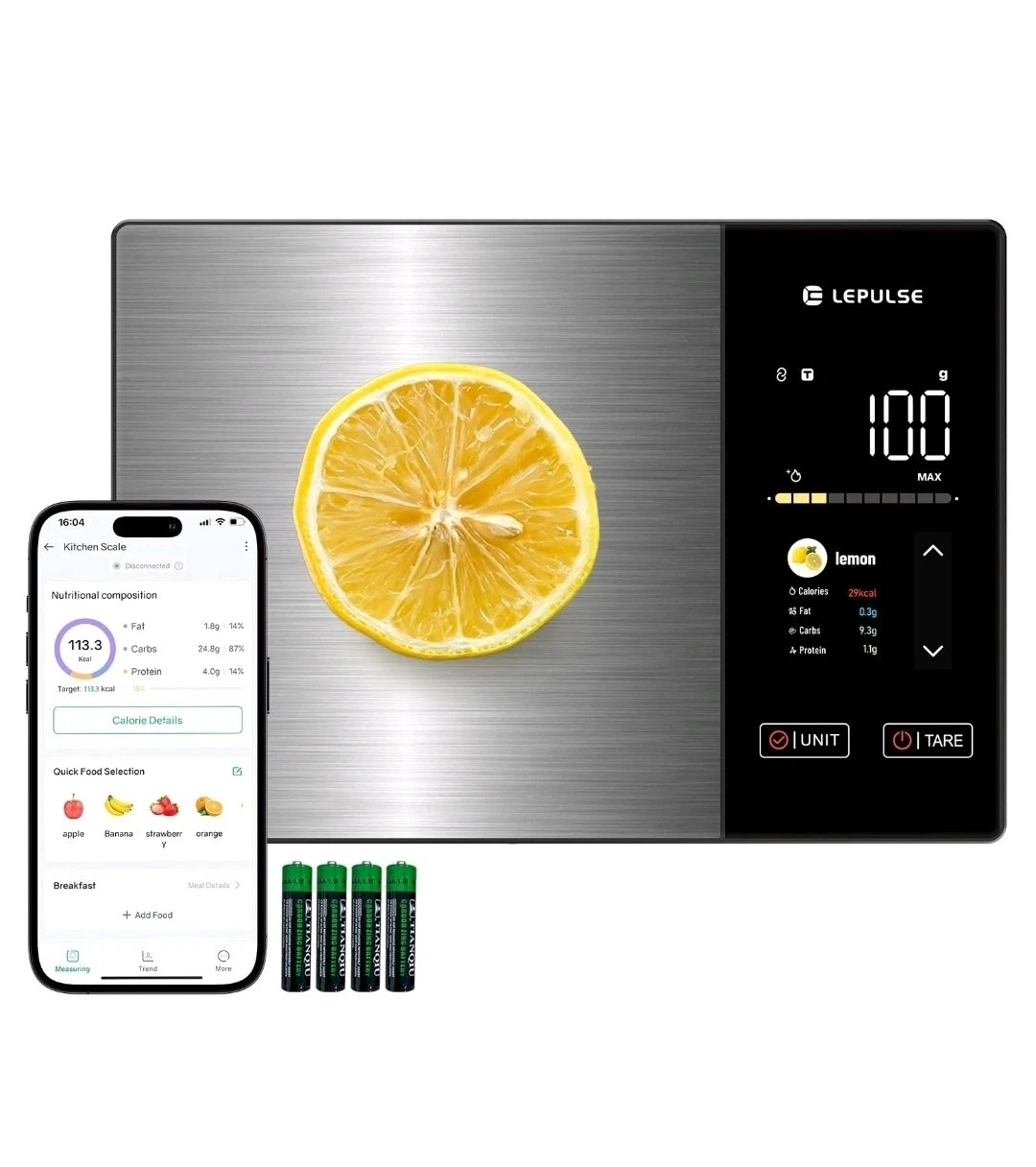 Food Scale with Nutritional Calculator, Smart Digital Kitchen Scale for Weigh...
Opens in a new wind