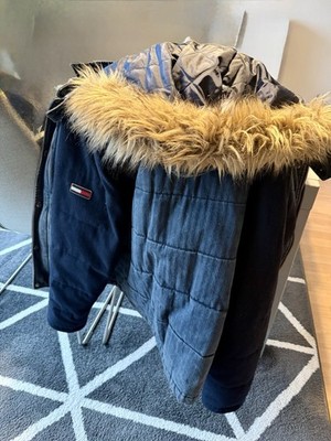 Tommy Hilfiger Winterjacke mit Pelz in Größe L