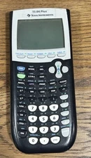Texas Instruments TI84 Plus Graphics Calculator-Black Tested Works-No Cover*READ