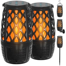 2 Pack LED Flame Outdoor Bluetooth Speaker, Unique Gifts for Men, IPX6 Waterp...