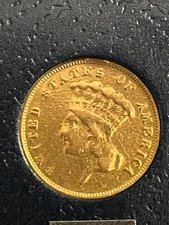 1887 $3 Gold Piece - RARE!