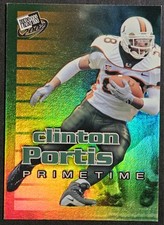 2002 Press Pass Primetime #PT6 Clinton Portis Rookie RC Miami Hurricanes Broncos