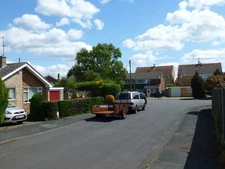 Photo A2 The end of Godiva Crescent Bourne/TF0920 A quiet loop of the W c2015