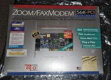NIB Zoom Fax Modem 56K-PCI Dual Mode for Windows 95, 98, NT 4.0 Desktop Computer