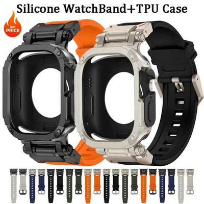 Band Case for Apple Watch 49mm 46mm 45mm 44mm Series 11 10 9 8 7 SE Ultra iWatch