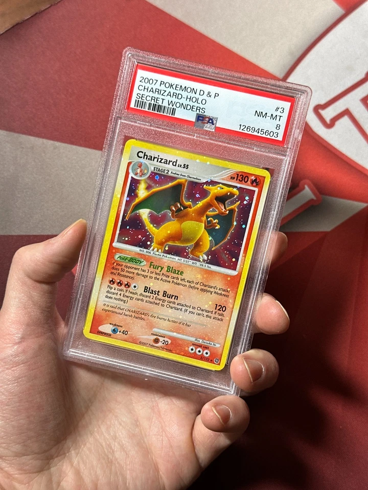 CHARIZARD 3/132 Secret Wonders PSA 8 NM-MT HOLO BLEED Pokemon TCG card NEW CERT - Image 2 of 4