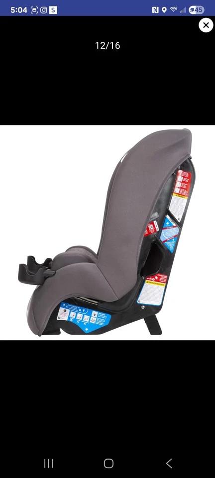 Asiento de coche elevador Safety 1st Jive 2 en 1, asiento de coche orientado hacia adelante con arnés Foto 4 de 4