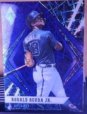 2021 Panini Chronicles Phoenix Blue Velocity #8 Ronald Acuña Jr. - BRAVES