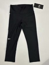 Under Armour UA TECH High Rise Compression Capri Leggings Black XS Women