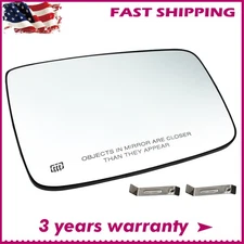 Right Passenger Side Mirror Glass Power Heated RH For Dodge Ram 1500 2500 10-19