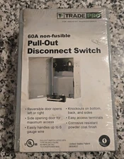Trade Pro 60A non-fusible  pull out disconnect
