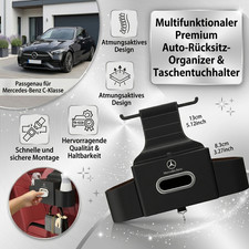 Autositz Organizer Getränkehalter Haken Beutel PU Leder für Mercedes Benz
