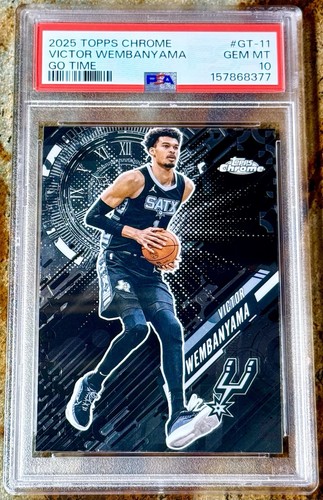2025 Topps Chrome Victor Wembanyama Base (PSA 10)