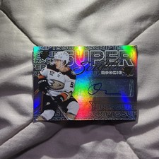 2024-25 SPX Olen Zellweger Rookie Super Scripts Auto #SSR-OZ Anaheim Ducks RC 🦆