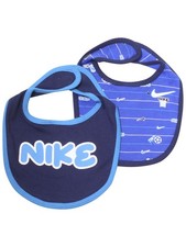 Nike Infant Boy's Sport Stripe Bibs 2-Piece Set Game Royal Sz: 0-6 Months