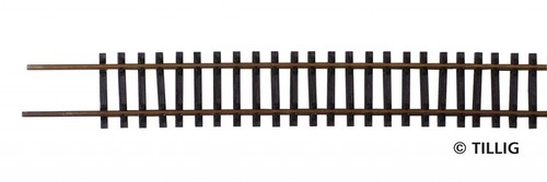 Tillig TT 83495 Holzschwellenflexgleis, brüniert, 664 mm | Zustand: Neu