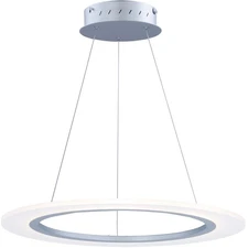 ET2 E22653-11 Silver Saturn Ii 24"W Led Ring Chandelier