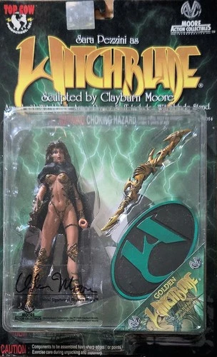Golden Witchblade Action Figure Signed by Clayburn Moore - MIB!