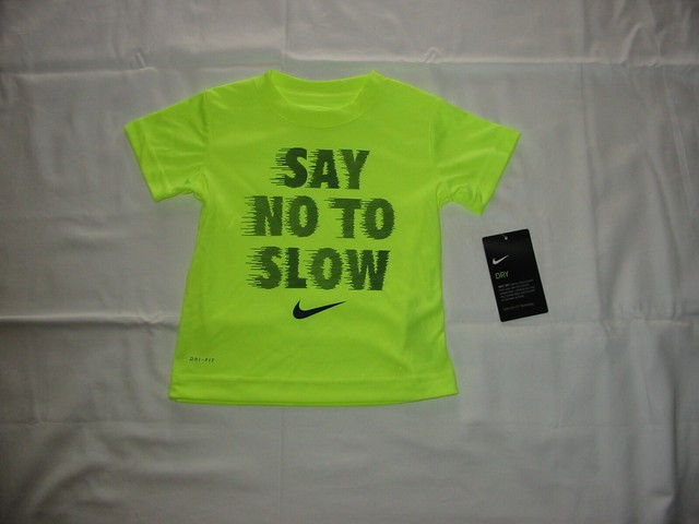 volt green nike shirt