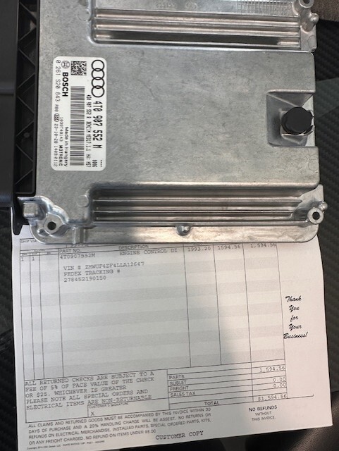 ECU / CONTROL UNIT Engine 4t0907552m Engine Control Unit - Lamborghini