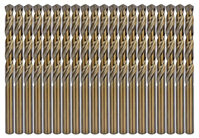 #ad HSS Cobalt Drill Bit 1 8quot; M35 Jobber Length Steel Metal Twist Drill Bits 20Pcs $15.89