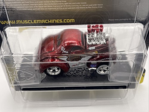 Muscle Machines 2023 Asst. 2 Model 11 Red 1941 Willys Coupe 1:64 Collection - Picture 8 of 10
