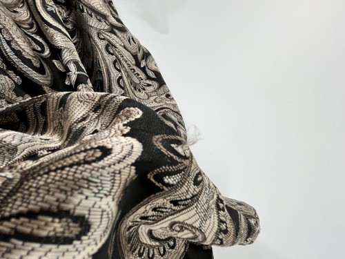 Madison Park Aubrey Faux Silk Paisley Jacquard 50wx84L 2pcSet Rod/Loop - Photo 6/10