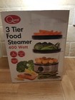 Quest 3 Layer Stainless Steel Compact Food Steamer with Rice Bowl, 6 Litre