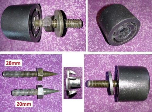 Kef C95 C75 104/2 104.2 Speaker Adjustable Rubber Foot Carpet SPIKE FEET